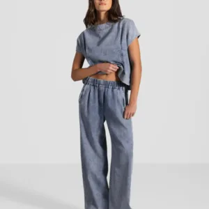 Brooke Elastic Waist Jeans | Denim Blue